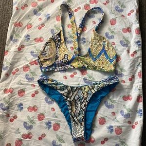 San Lorenzo mosaic reversible bikini